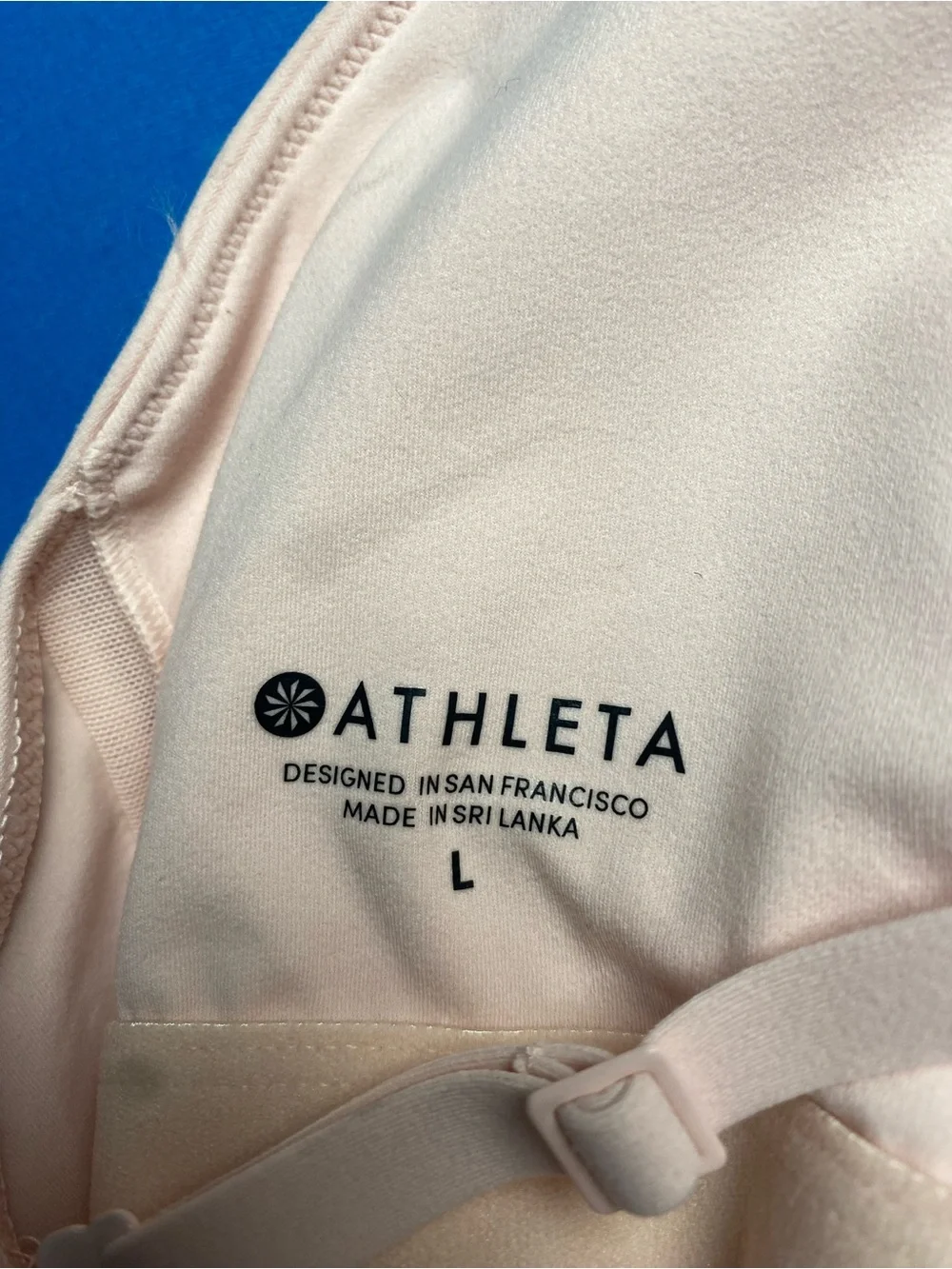 Athleta Light Pink V-Neck Ruched Bodysuit